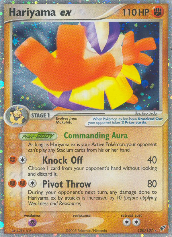 Hariyama ex 100/108 Rare Holo EX