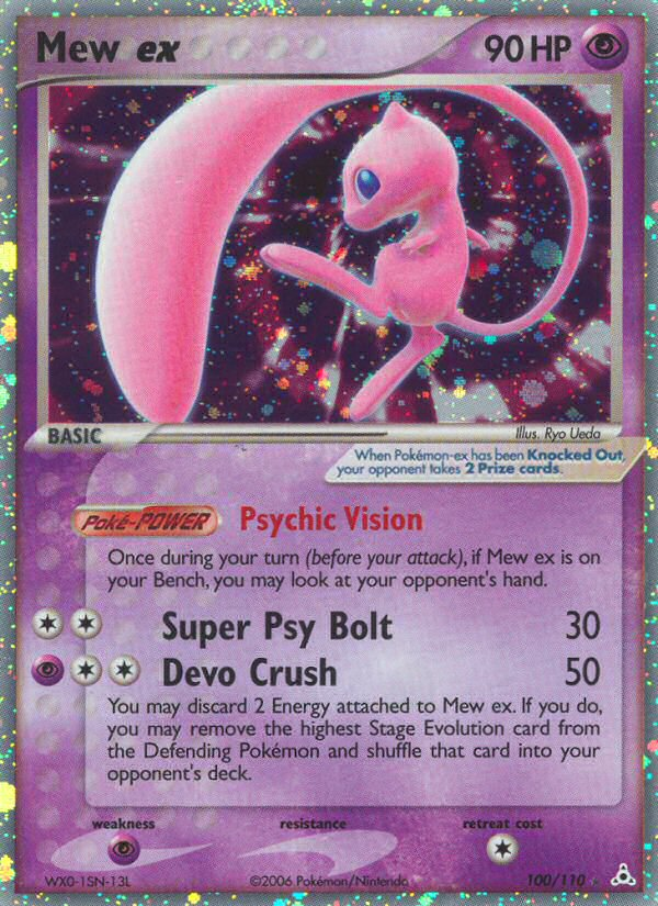 Mew ex 100/111 Rare Holo EX