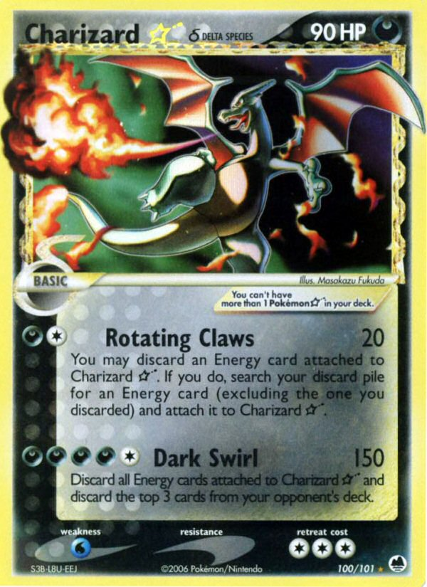 Charizard ★ δ 100/101 Rare Holo Star