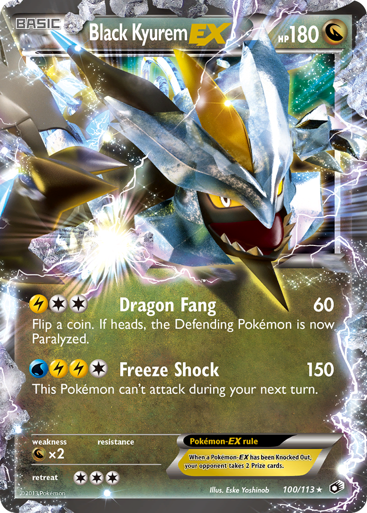 Black Kyurem-EX 100/140 Rare Holo EX