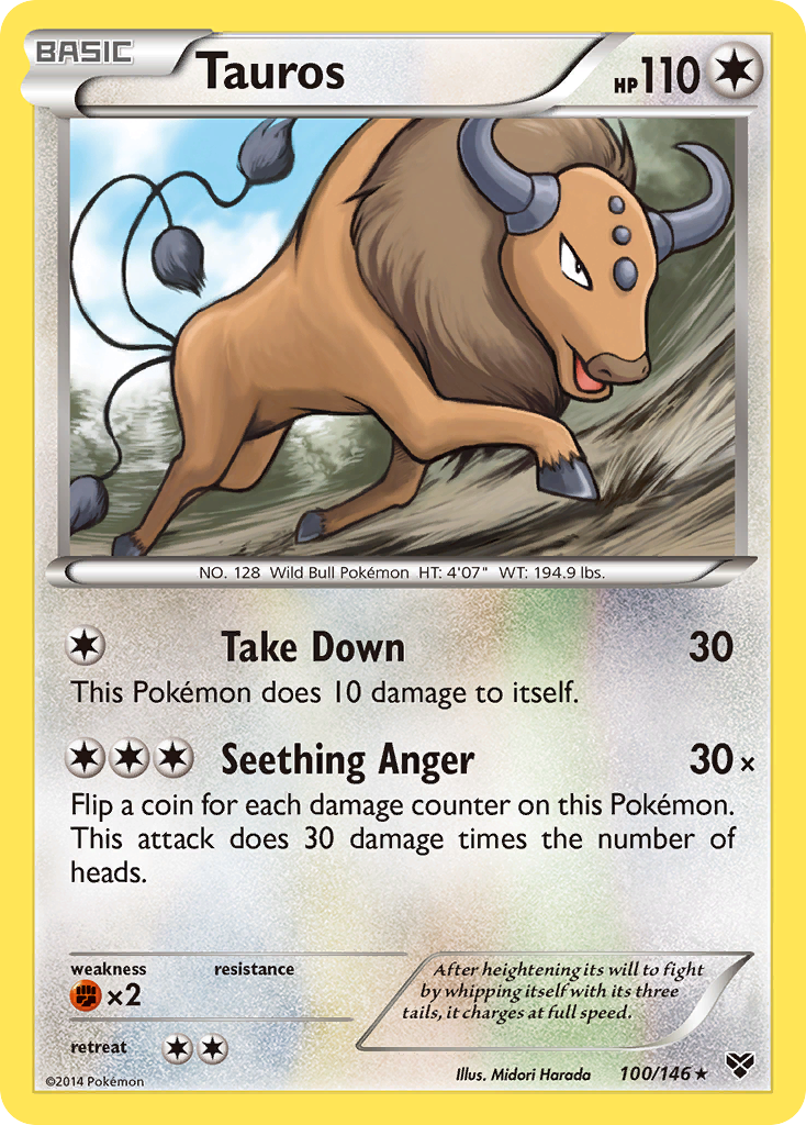 Tauros 100/146 Rare