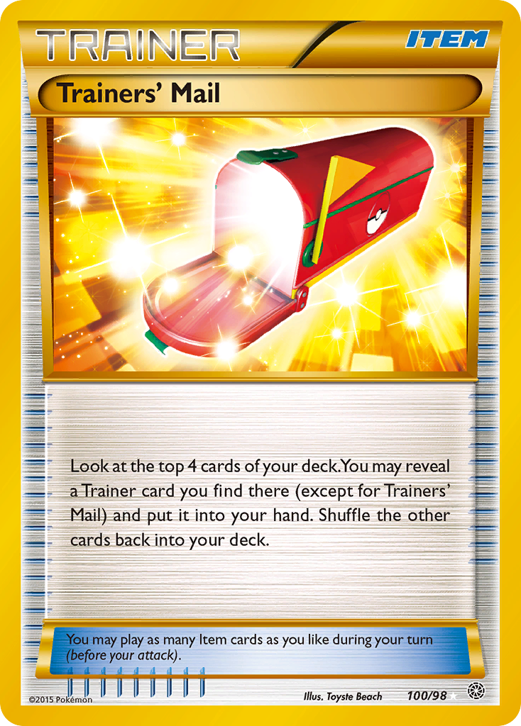 Trainers' Mail 100/100 Rare Secret