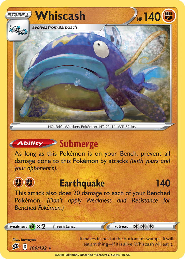 Whiscash 100/209 Rare
