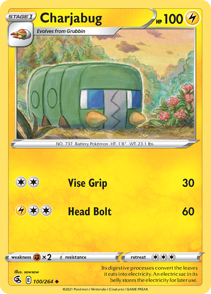 Charjabug 100/284 Uncommon