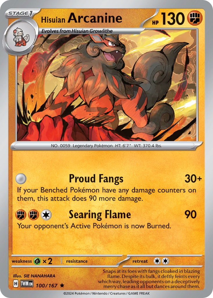 Hisuian Arcanine 100/226 Rare