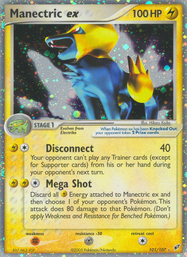 Manectric ex 101/108 Rare Holo EX