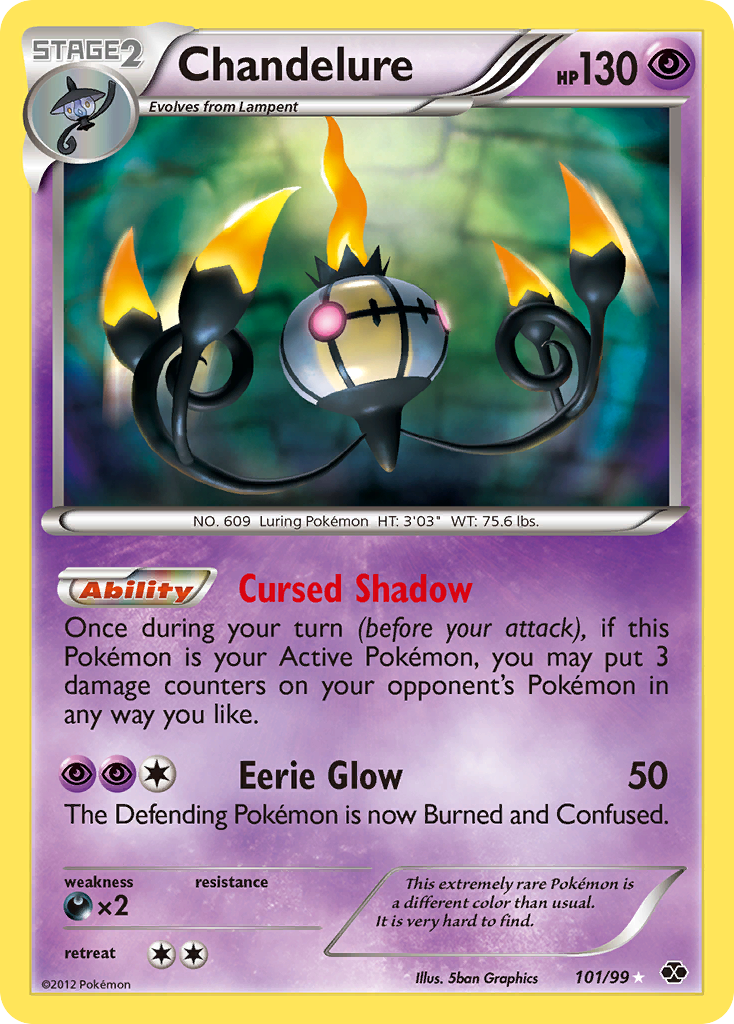 Chandelure 101/103 Rare Secret