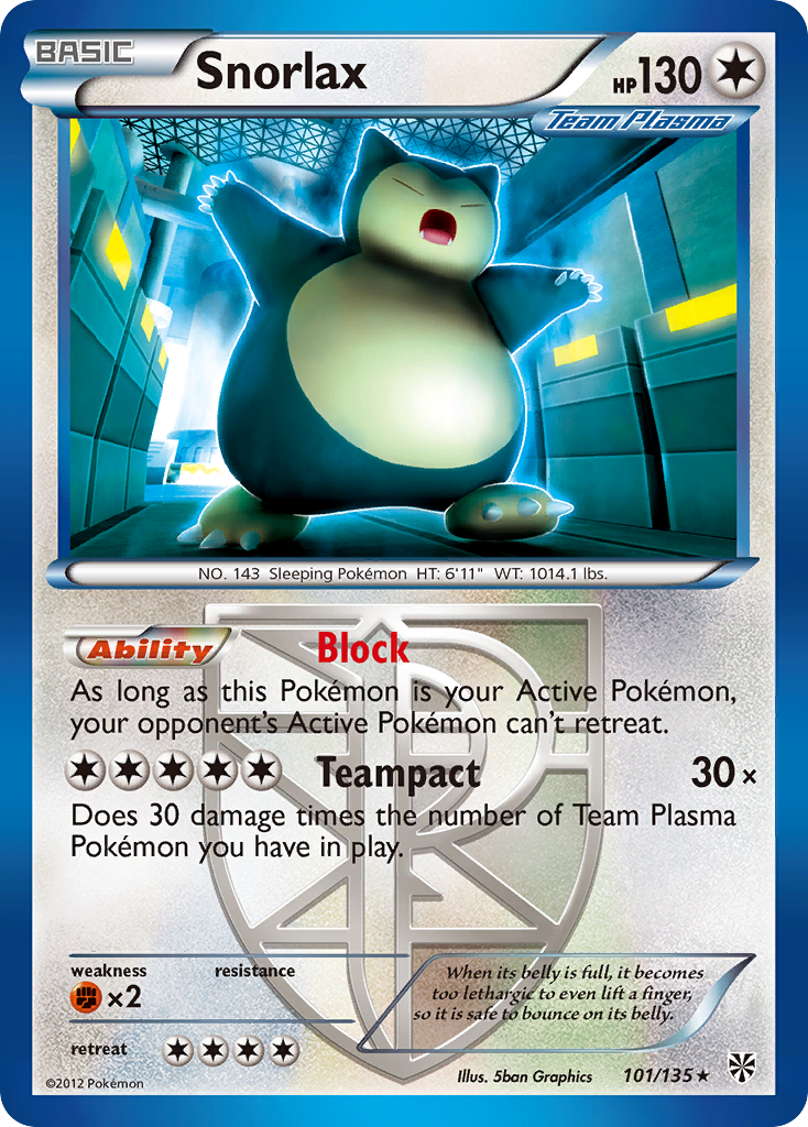 Snorlax 101/138 Rare