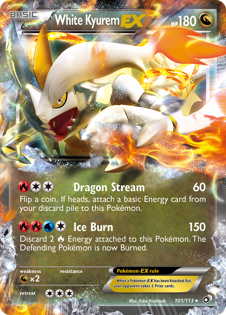 White Kyurem-EX 101/140 Rare Holo EX