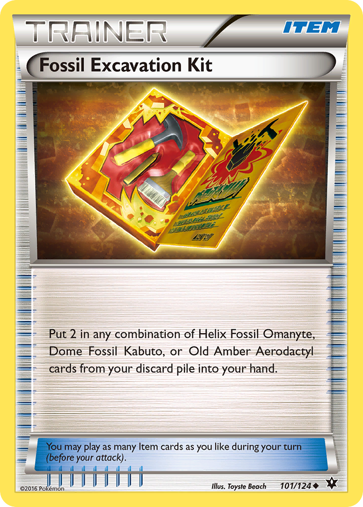 Fossil Excavation Kit 101/129 Uncommon