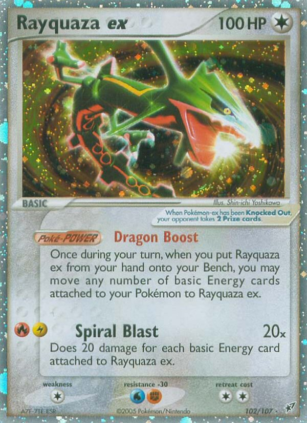 Rayquaza ex 102/108 Rare Holo EX
