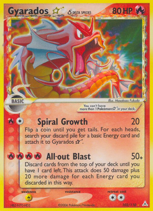 Gyarados ★ δ 102/111 Rare Holo Star