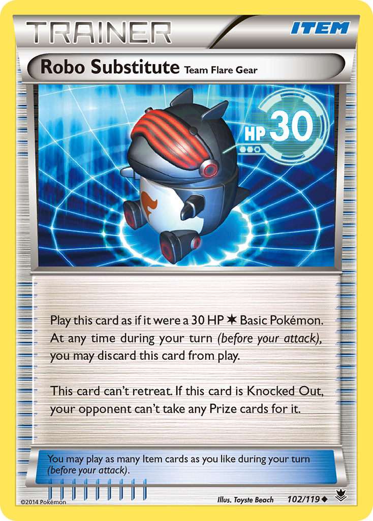 Robo Substitute Team Flare Gear 102/124 Uncommon