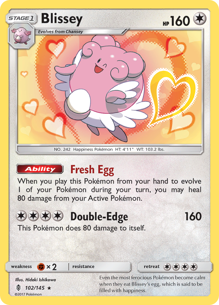 Blissey 102/180 Rare Holo