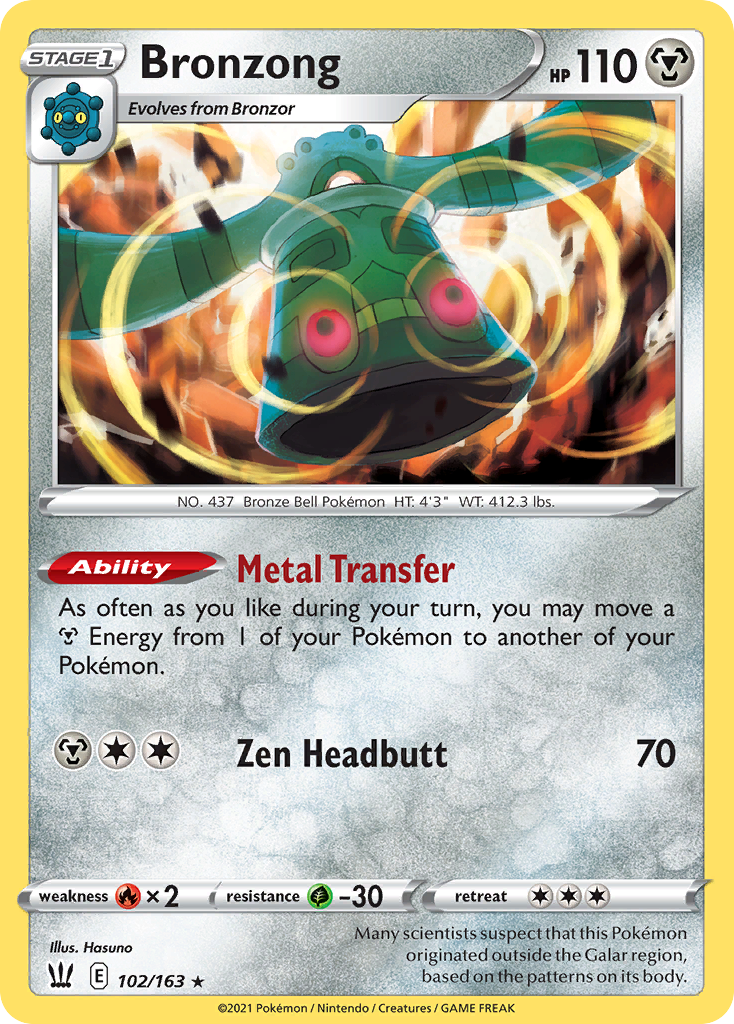 Bronzong 102/183 Rare Holo