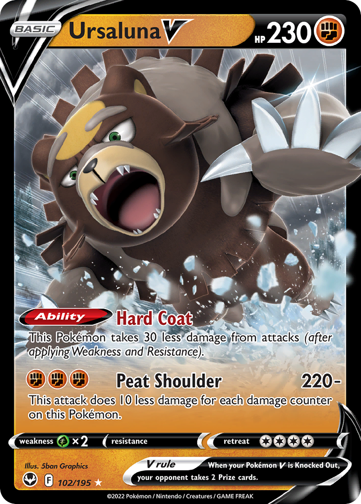Ursaluna V 102/215 Rare Holo V