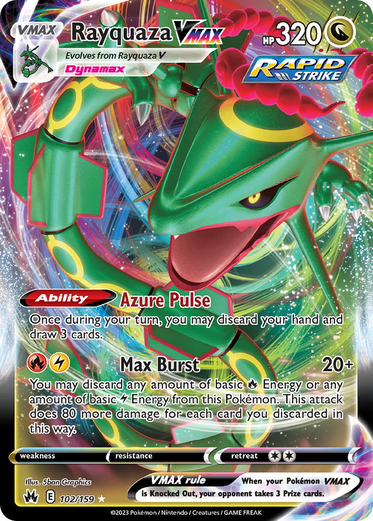 Rayquaza VMAX 102/160 Rare Holo VMAX