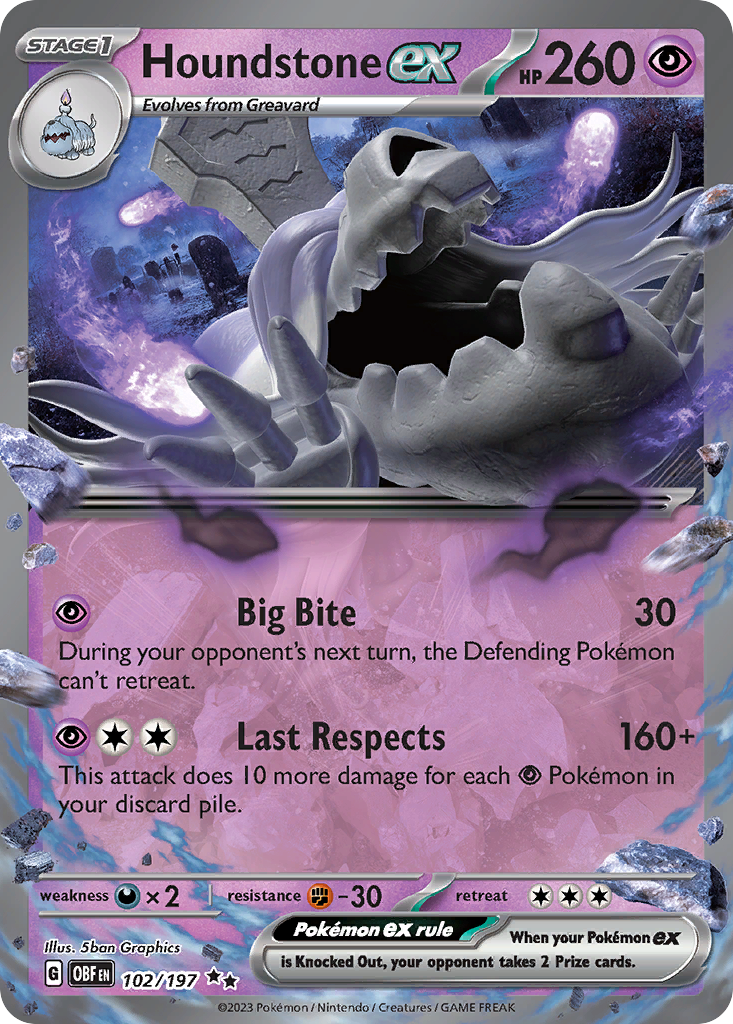 Houndstone ex 102/230 Double Rare