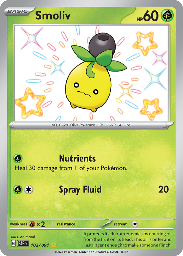 Smoliv 102/245 Shiny Rare
