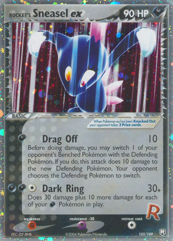 Rocket's Sneasel ex 103/111 Rare Holo EX