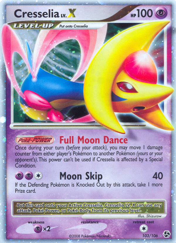 Cresselia LV.X 103/106 Rare Holo LV.X