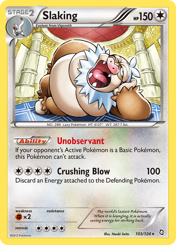 Slaking 103/128 Rare Holo