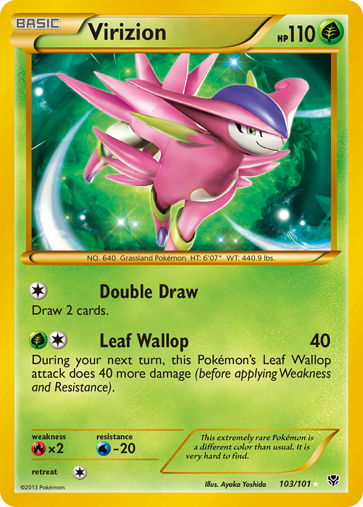 Virizion 103/105 Rare Secret