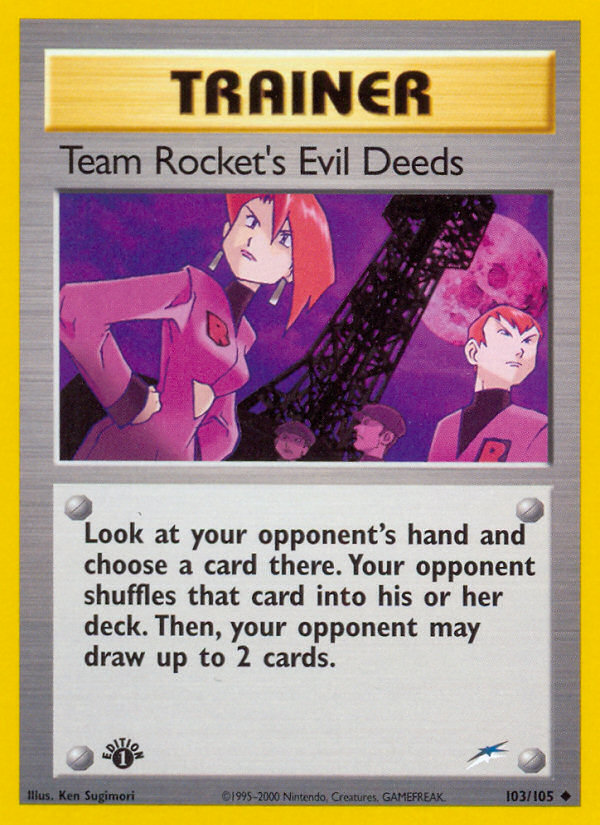 Team Rocket's Evil Deeds 103/113 Uncommon