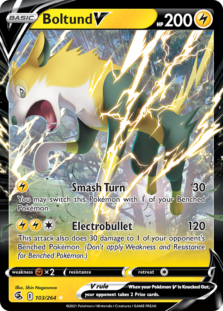 Boltund V 103/284 Rare Holo V