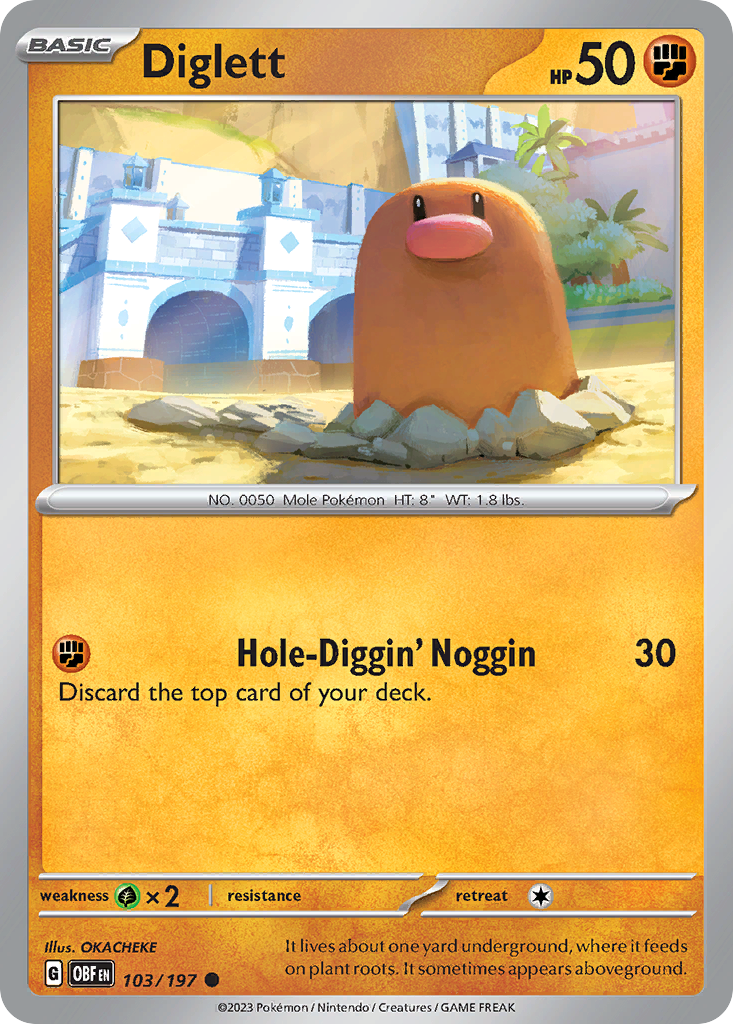 Diglett 103/230 Common
