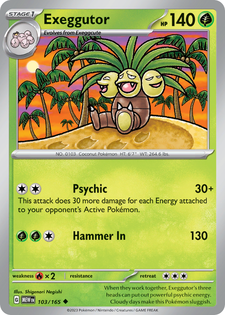 Exeggutor 103/207 Uncommon