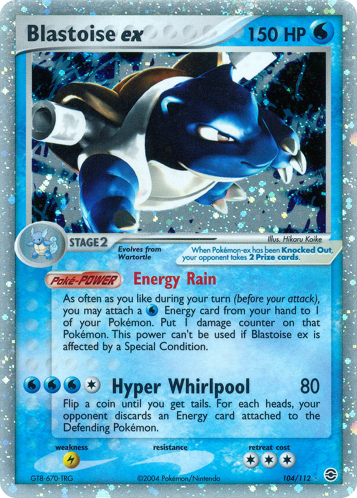 Blastoise ex 104/116 Rare Holo EX