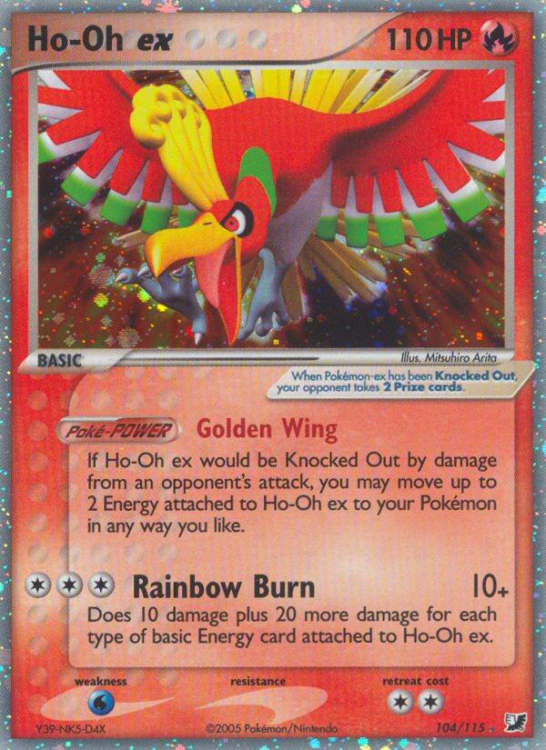 Ho-Oh ex 104/145 Rare Holo EX