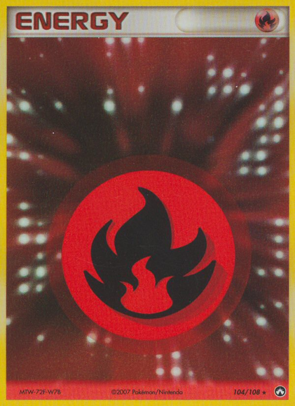Fire Energy 104/108 Rare Holo