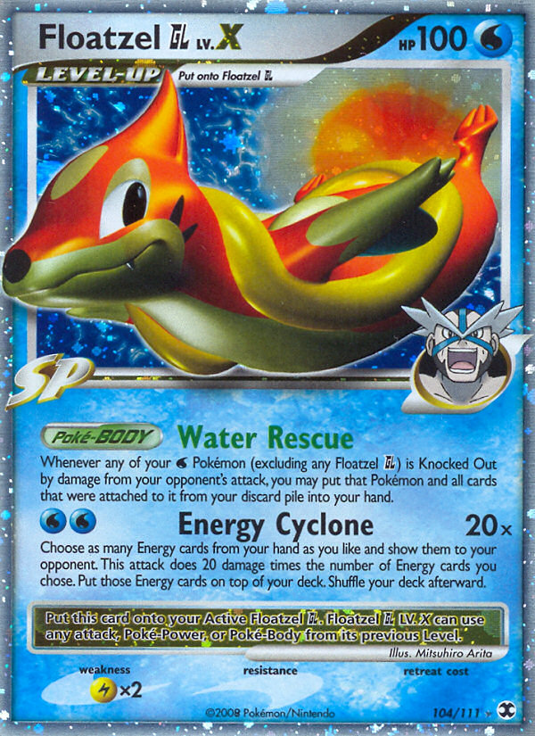 Floatzel GL LV.X 104/120 Rare Holo LV.X