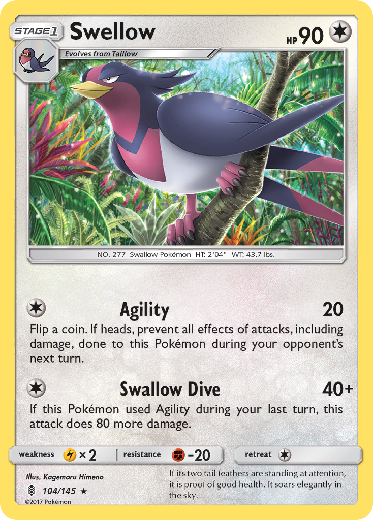 Swellow 104/180 Rare