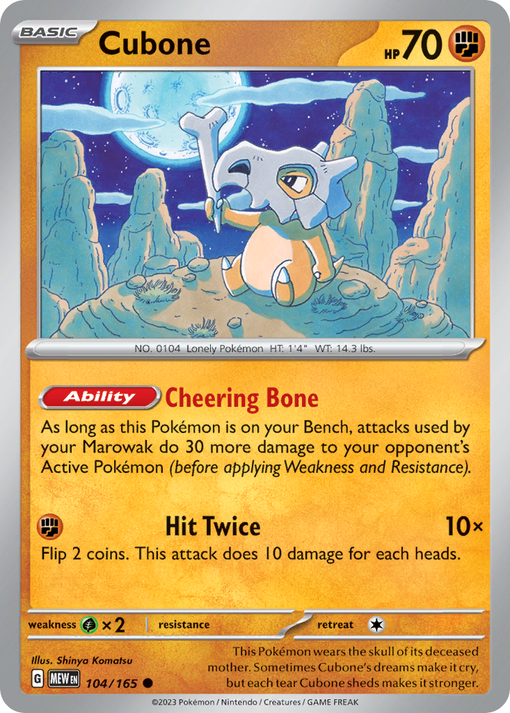 Cubone 104/207 Common