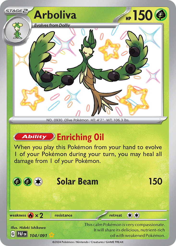 Arboliva 104/245 Shiny Rare