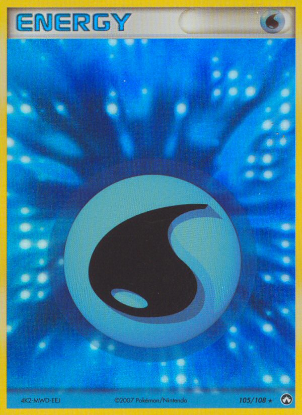Water Energy 105/108 Rare Holo