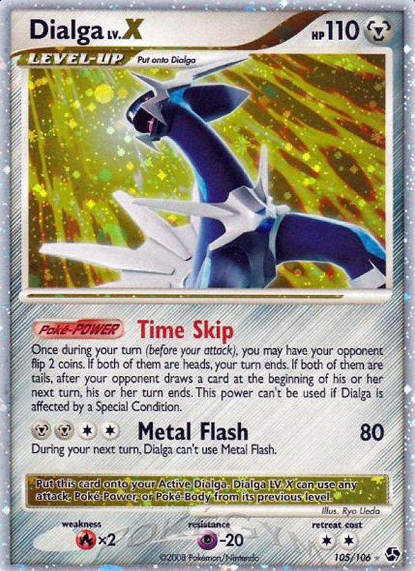 Dialga LV.X 105/106 Rare Holo LV.X