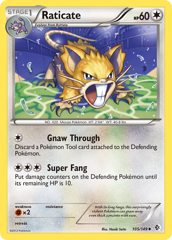Raticate 105/153 Uncommon