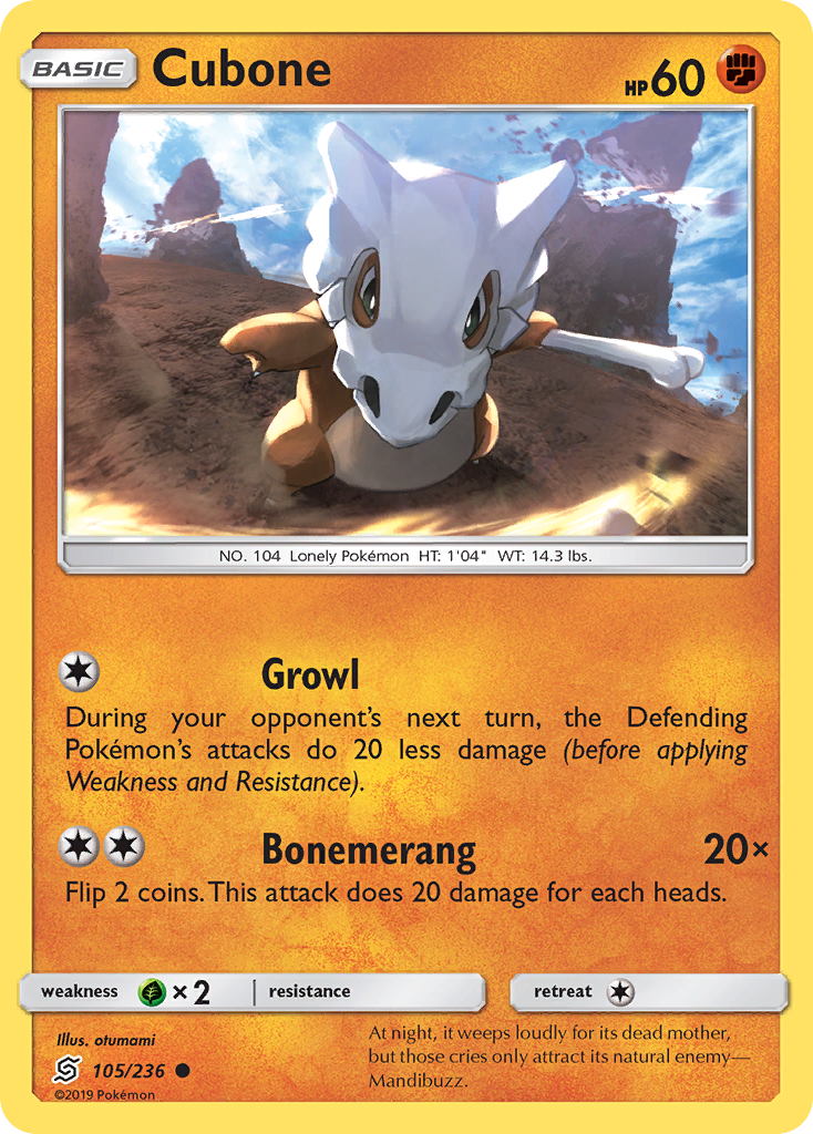 Cubone 105/260 Common