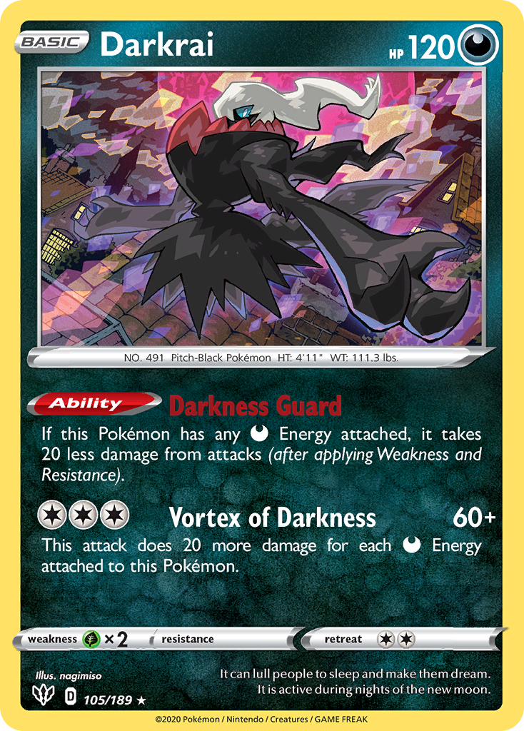 Darkrai 105/201 Rare Holo