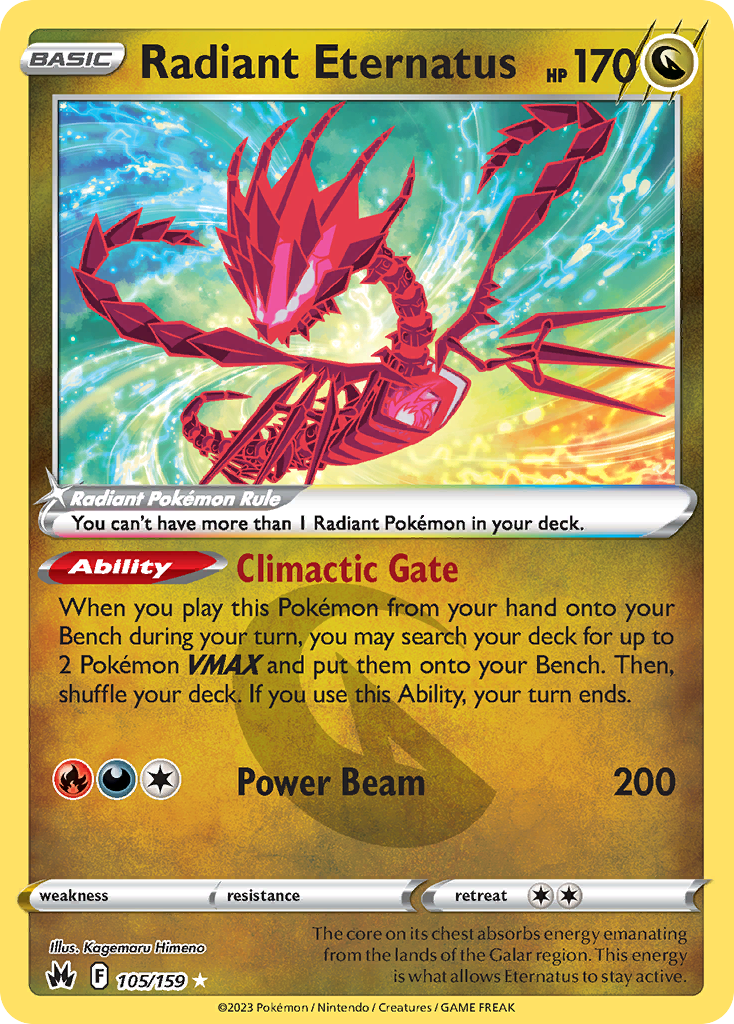 Radiant Eternatus 105/160 Radiant Rare