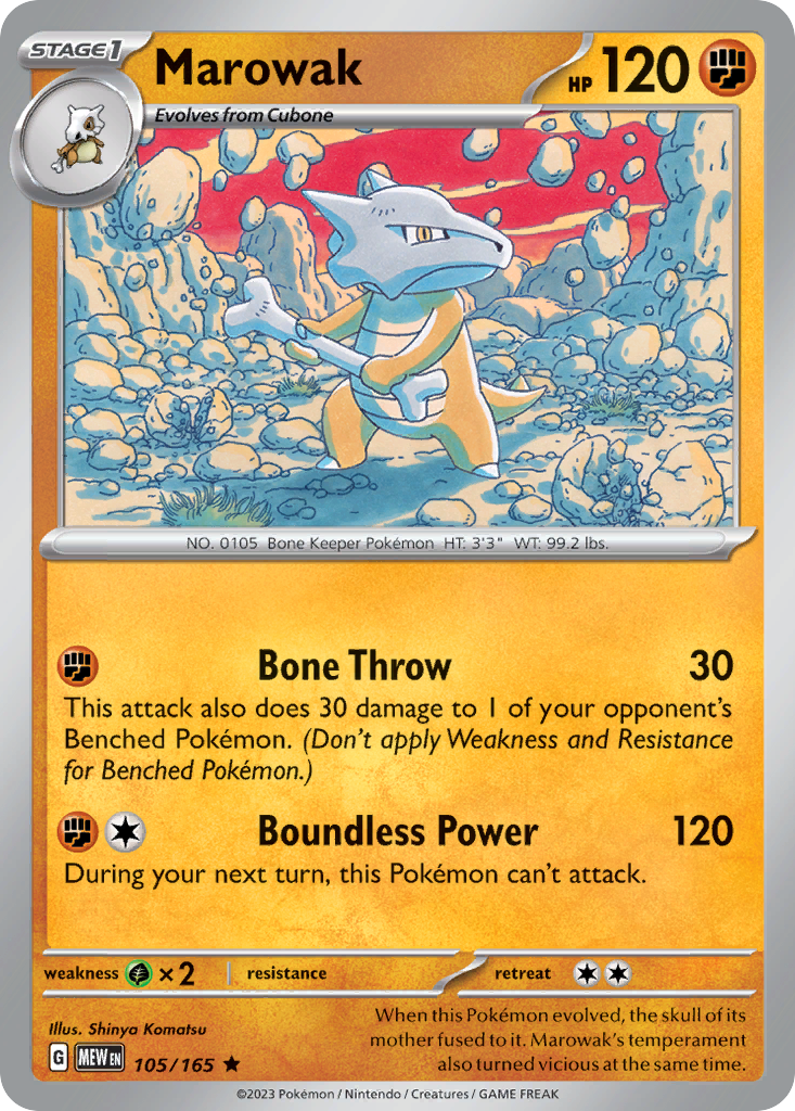 Marowak 105/207 Rare