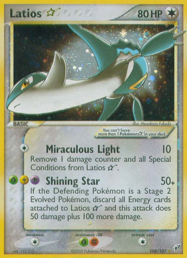 Latios ★ 106/108 Rare Holo Star