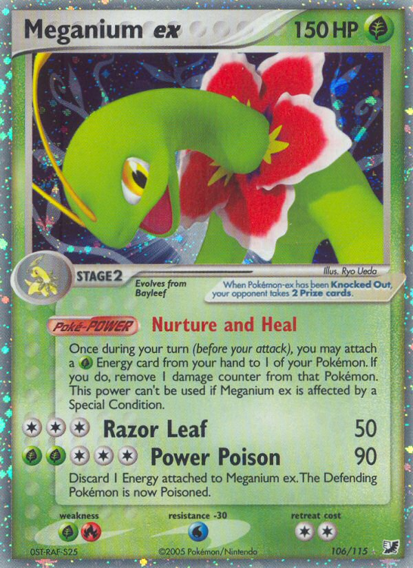 Meganium ex 106/145 Rare Holo EX