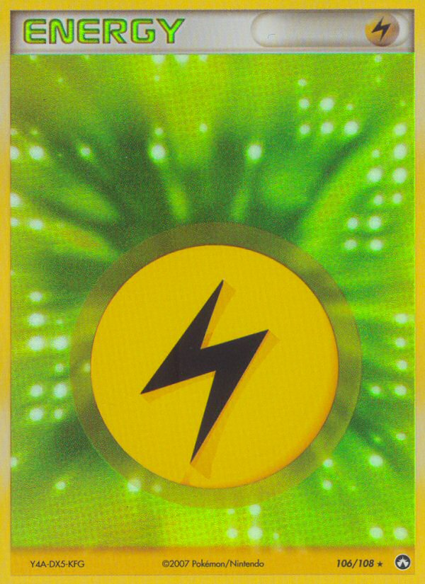 Lightning Energy 106/108 Rare Holo
