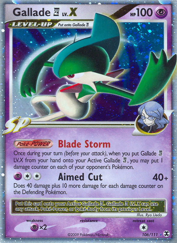 Gallade E4 LV.X 106/120 Rare Holo LV.X