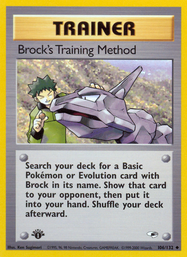 Brock's Training Method 106/132 Uncommon